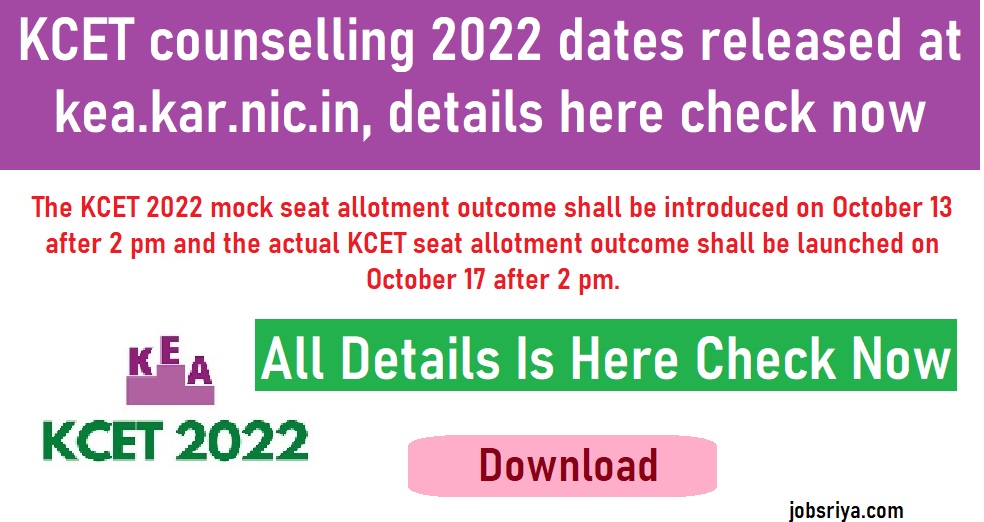 KCET counselling