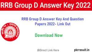 RRB Group D Answer Key And Question Papers 2022