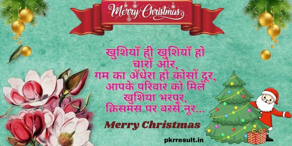 happy christmas wishes in hindi,