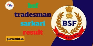 bsf tradesman sarkari result